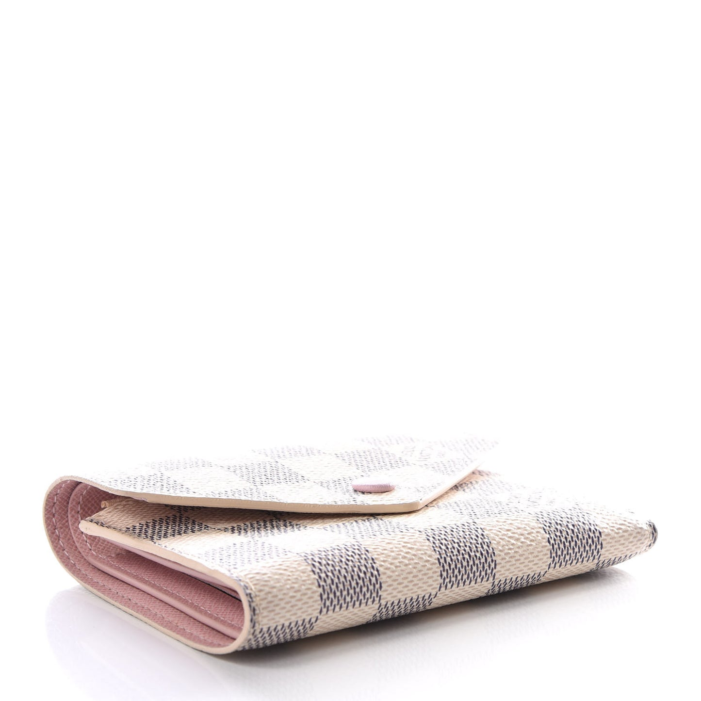 Damier Azur Victorine Wallet Rose Ballerine