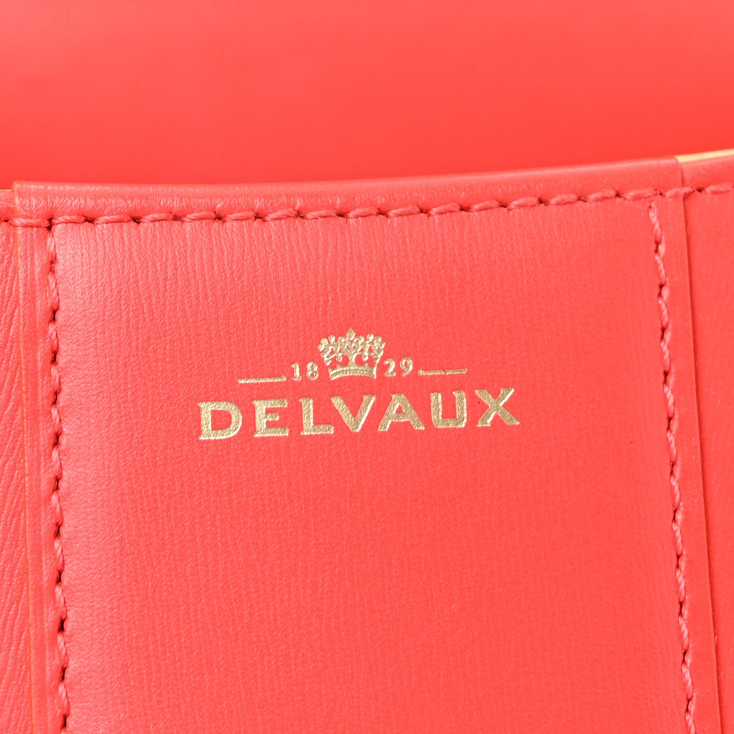 Box Calfskin Mini Brillant Satchel Coral