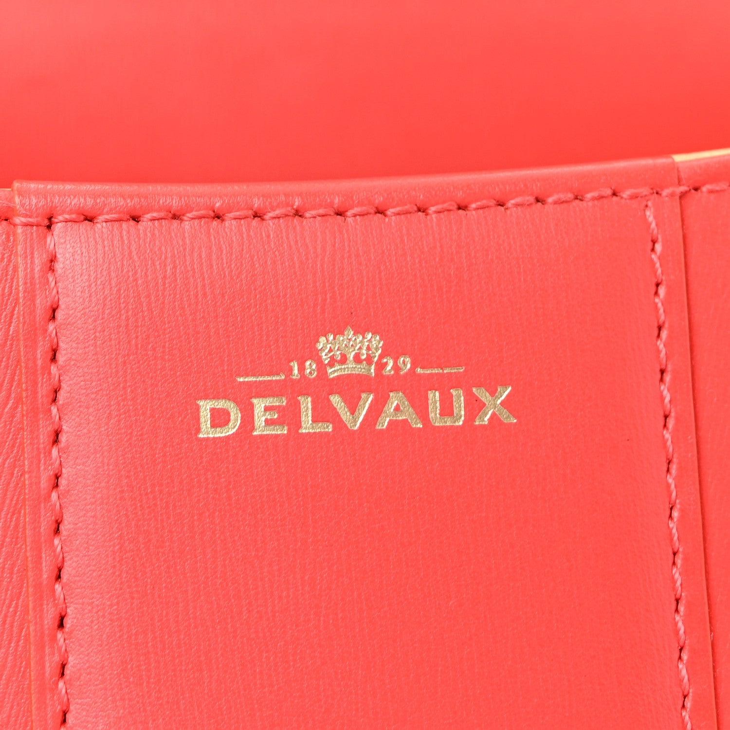 Delvaux Box Calfskin Mini Brillant Satchel Coral 6 of 10