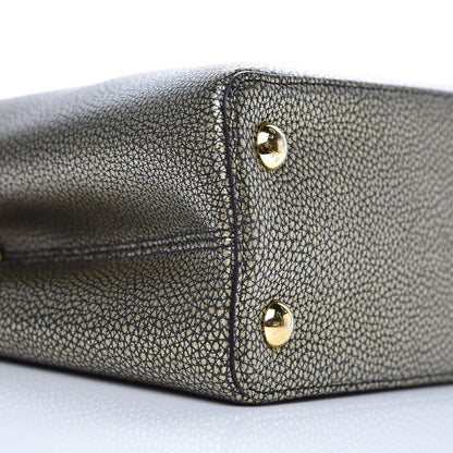 Louis Vuitton Metallic Taurillon Capucines PM Gold 7 of 13