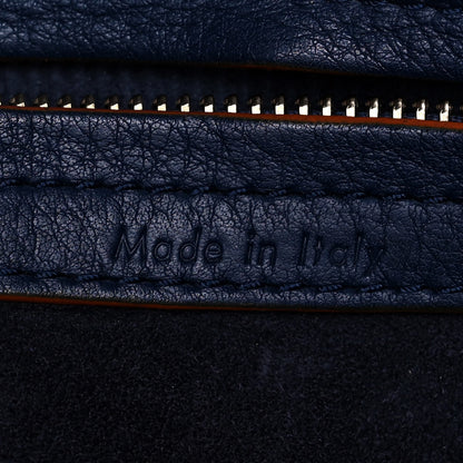 Celine Supple Calfskin Large Phantom Luggage Navy Blue Orange 6 of 13