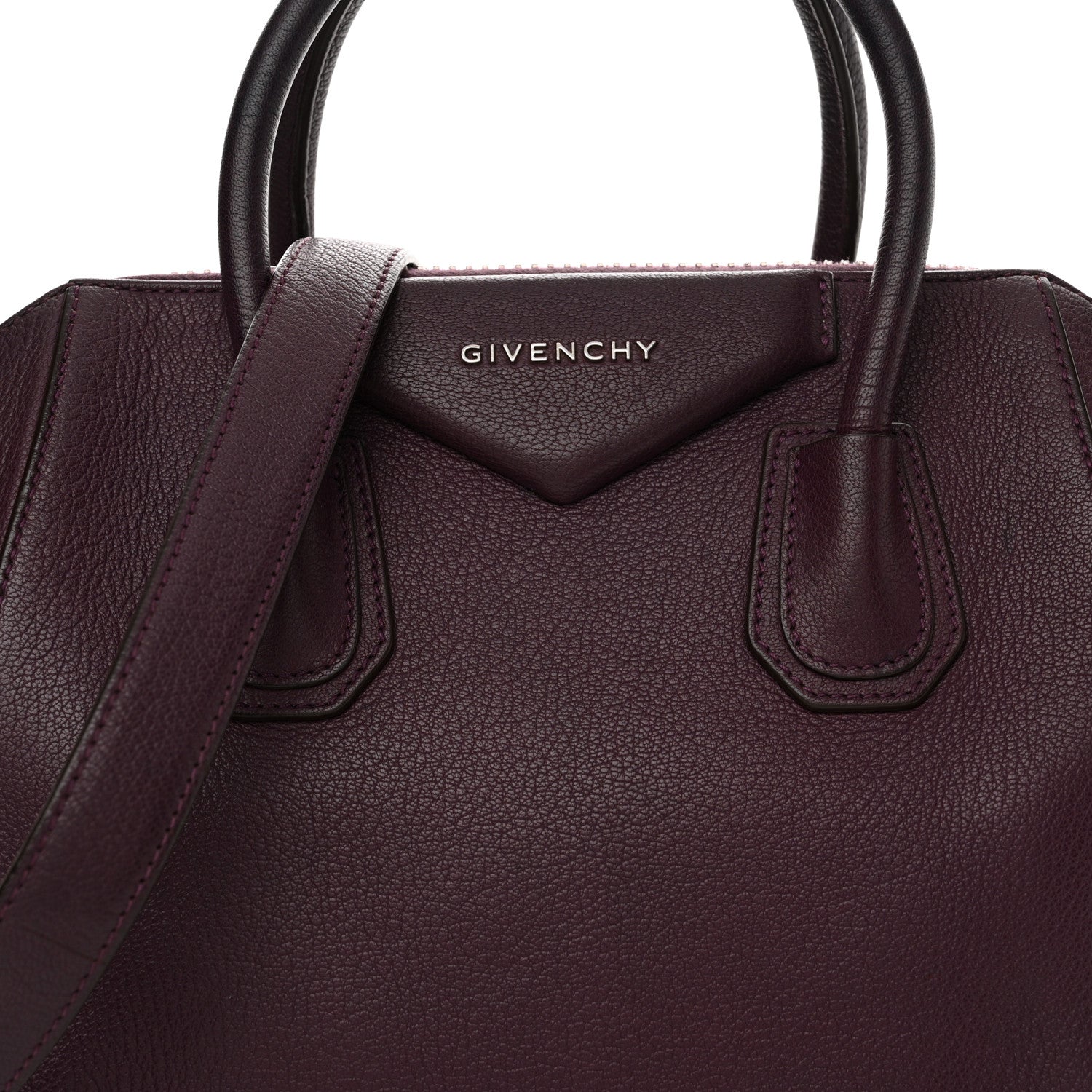 Givenchy Sugar Goatskin Small Antigona Dark Purple 8 of 16