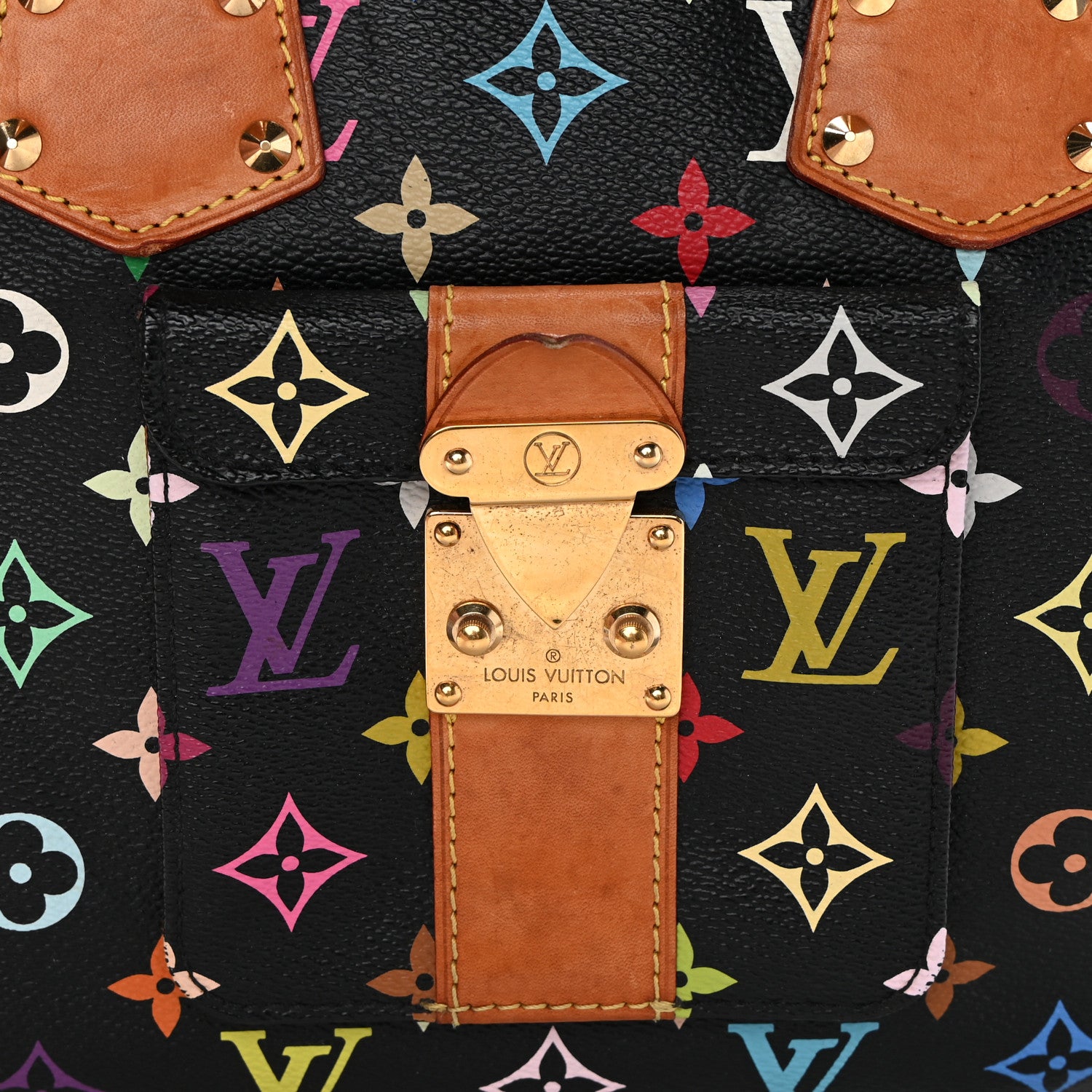 Louis Vuitton Monogram Multicolor Speedy 30 Black 8 of 17