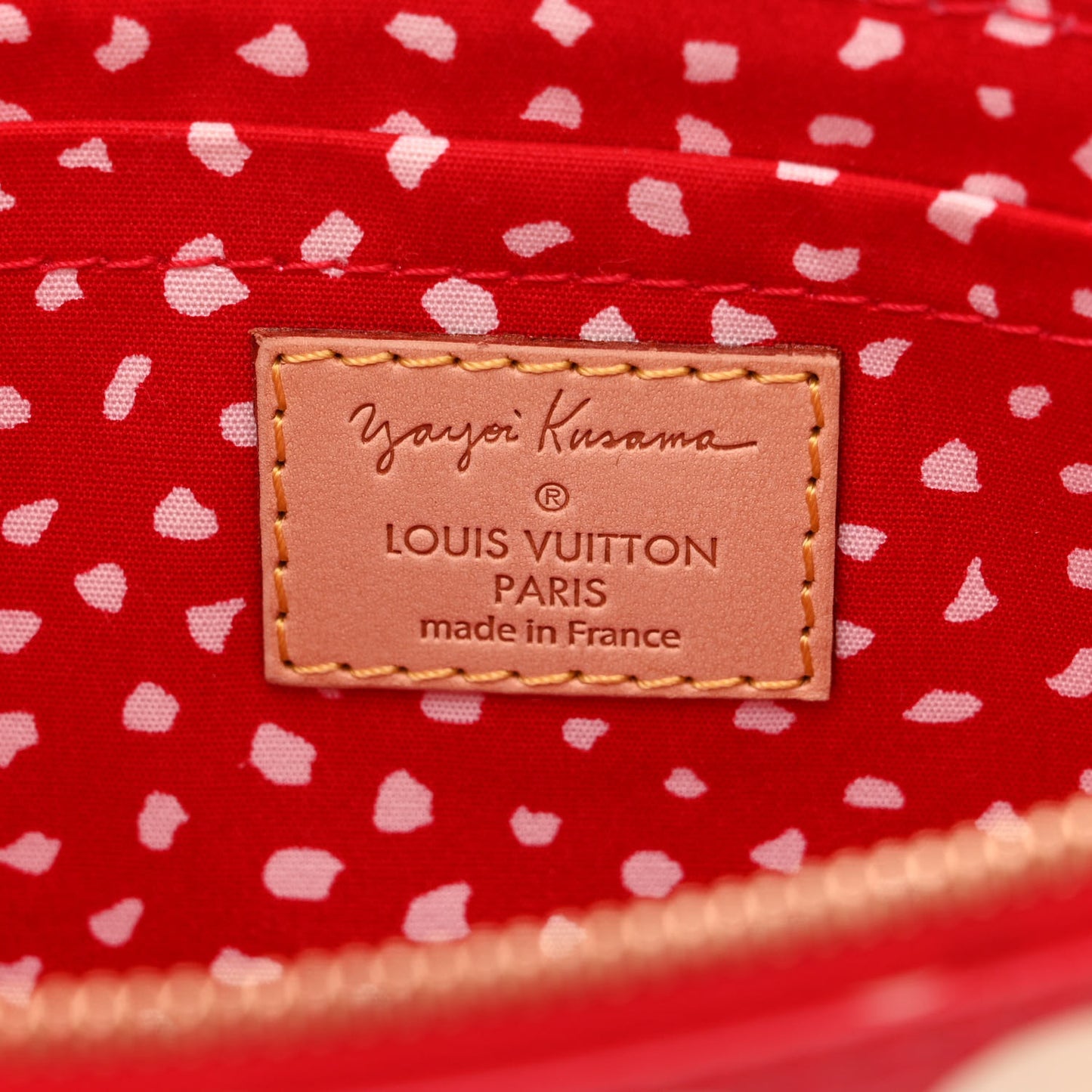Vernis Kusama Infinity Dots Pochette Accessories Red