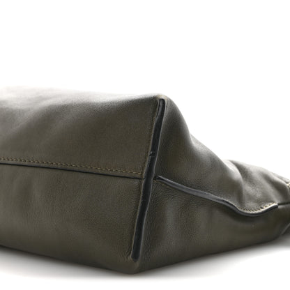 Loewe Mellow Nappa Medium Donut Chain Flamenco Knot Clutch Dark Khaki 10 of 12