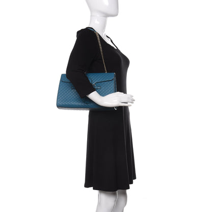 Gucci Soft Microguccissima Medium Emily Chain Shoulder Bag Deep Cobalt 2 of 10