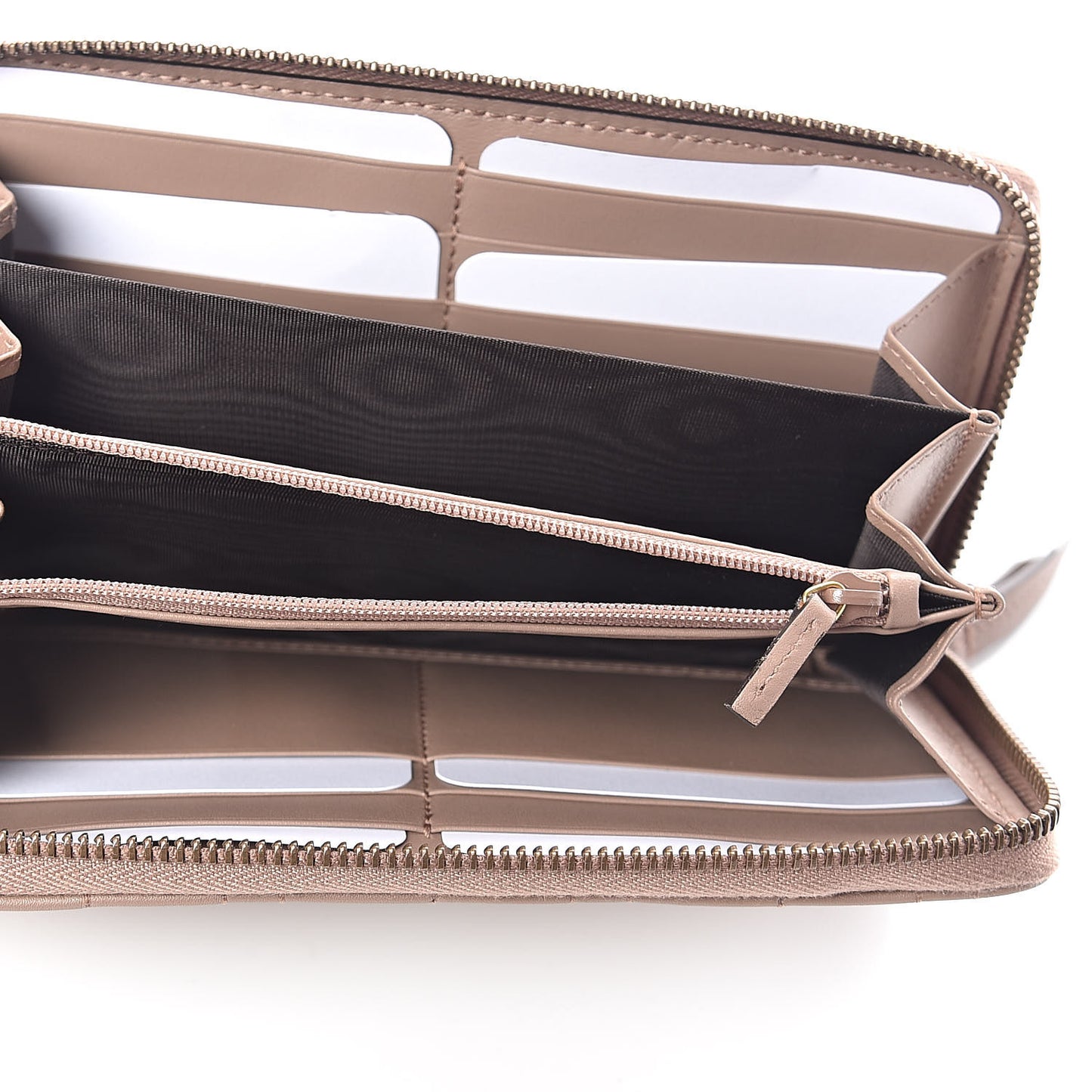 Calfskin Matelasse Pearly GG Marmont Zip Around Wallet Porcelain Rose
