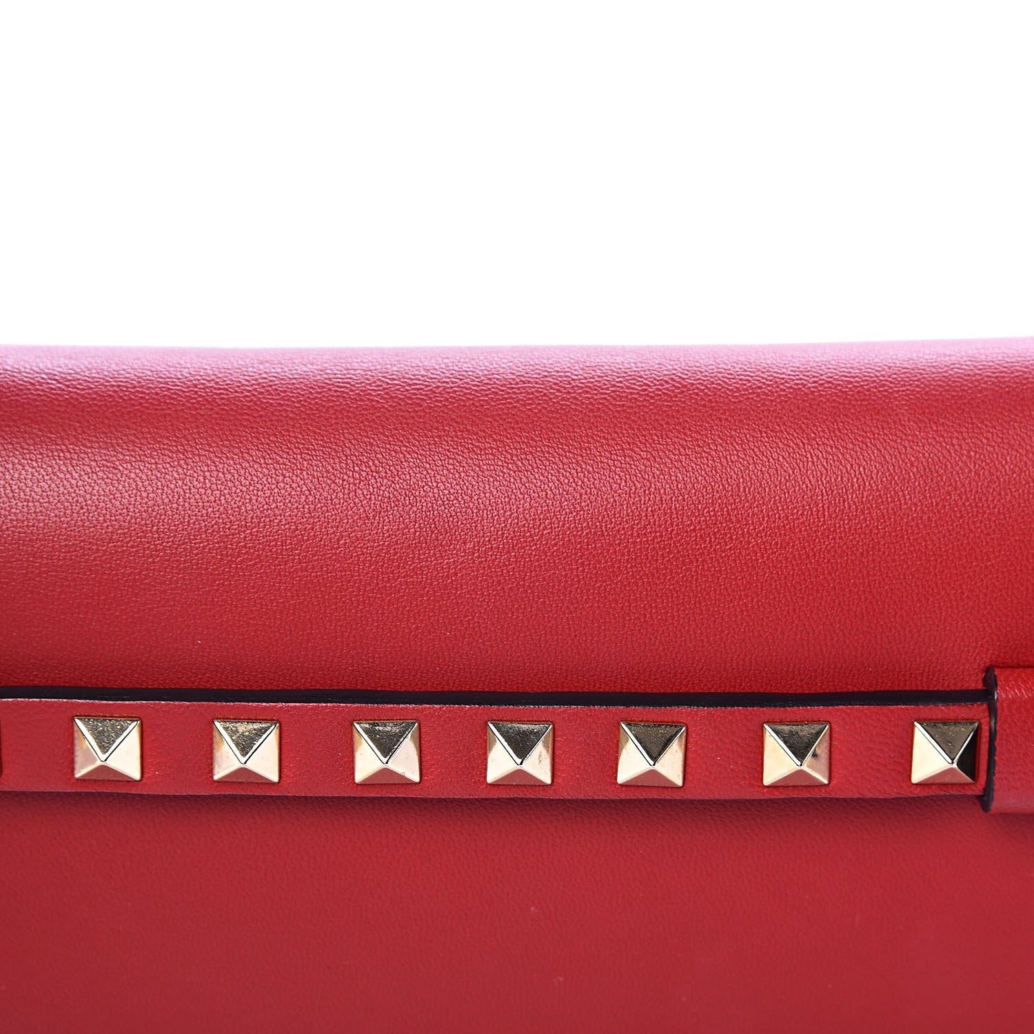 Valentino Garavani Nappa Rockstud Wristlet Clutch Rosso Valentino 7 of 8