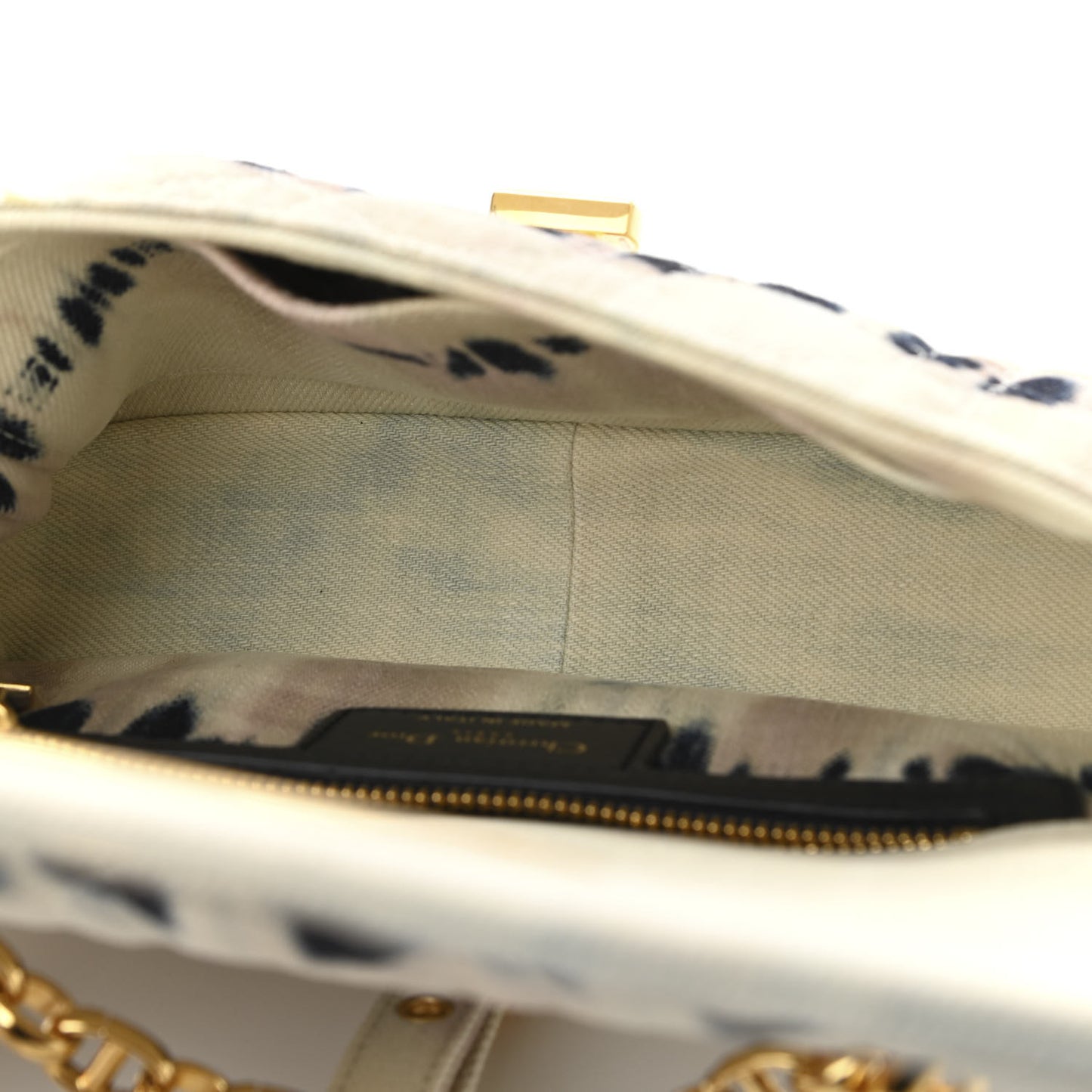 Denim Tie Dye Cannage Small Caro Bag Multicolor