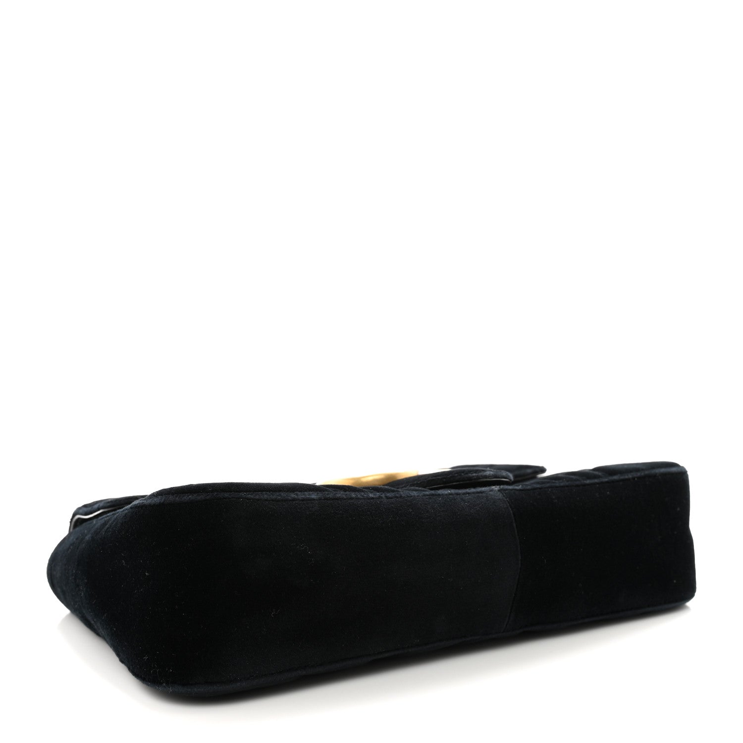 Gucci Velvet Matelasse Medium GG Marmont Shoulder Bag Black 4 of 11