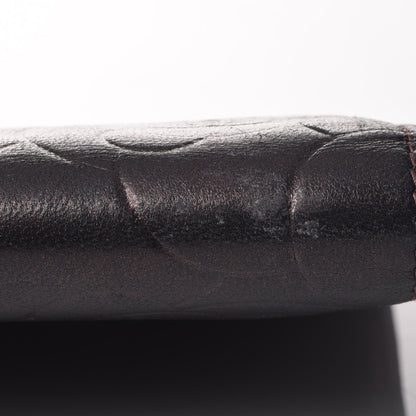 Chanel Metallic Lambskin Camellia Embossed Yen Wallet Brown 5 of 12