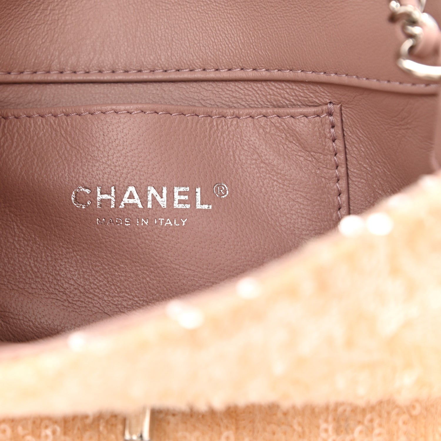 Chanel Sequin Mini Waterfall Flap Pink Blue Yellow 6 of 11