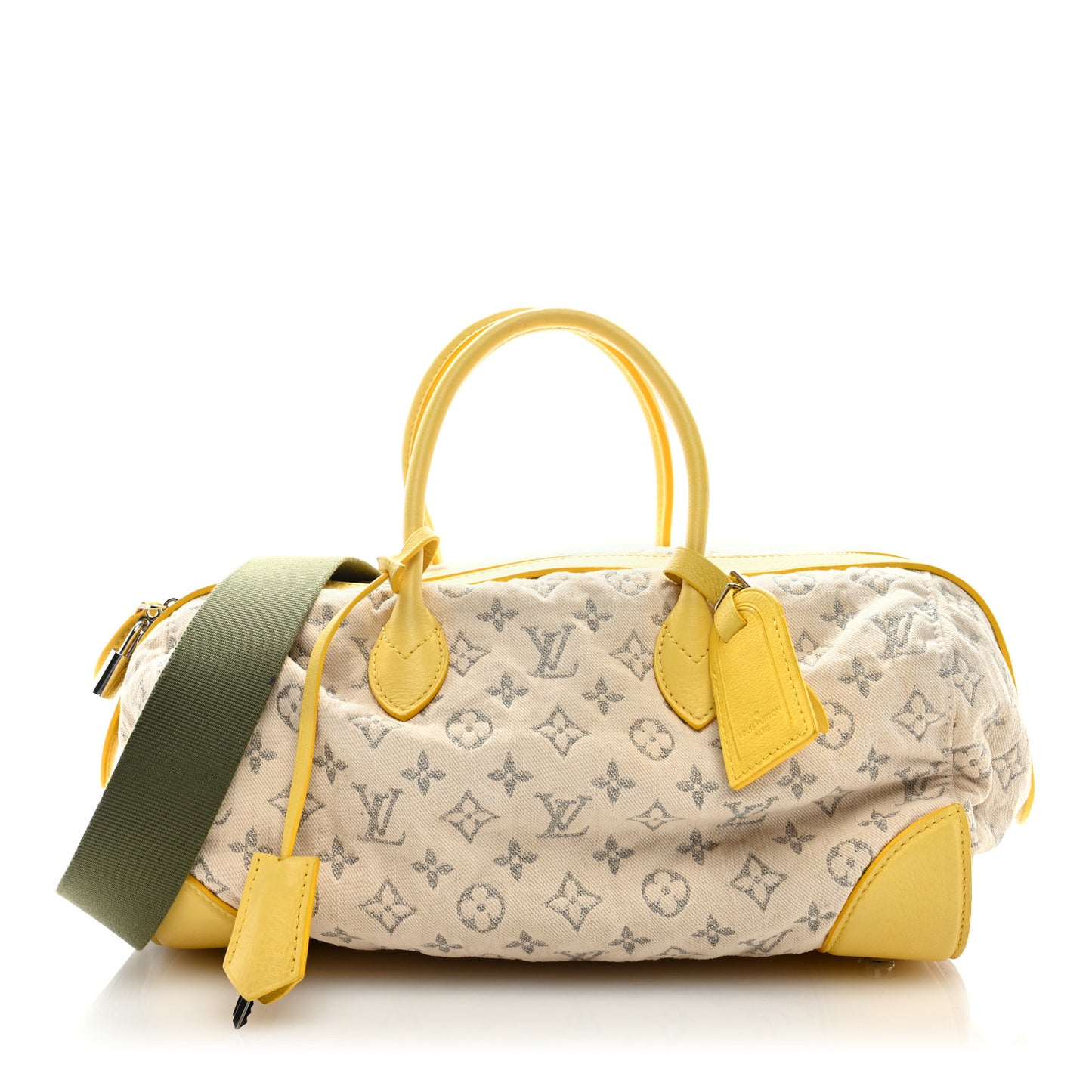 Monogram Denim Speedy Round Yellow