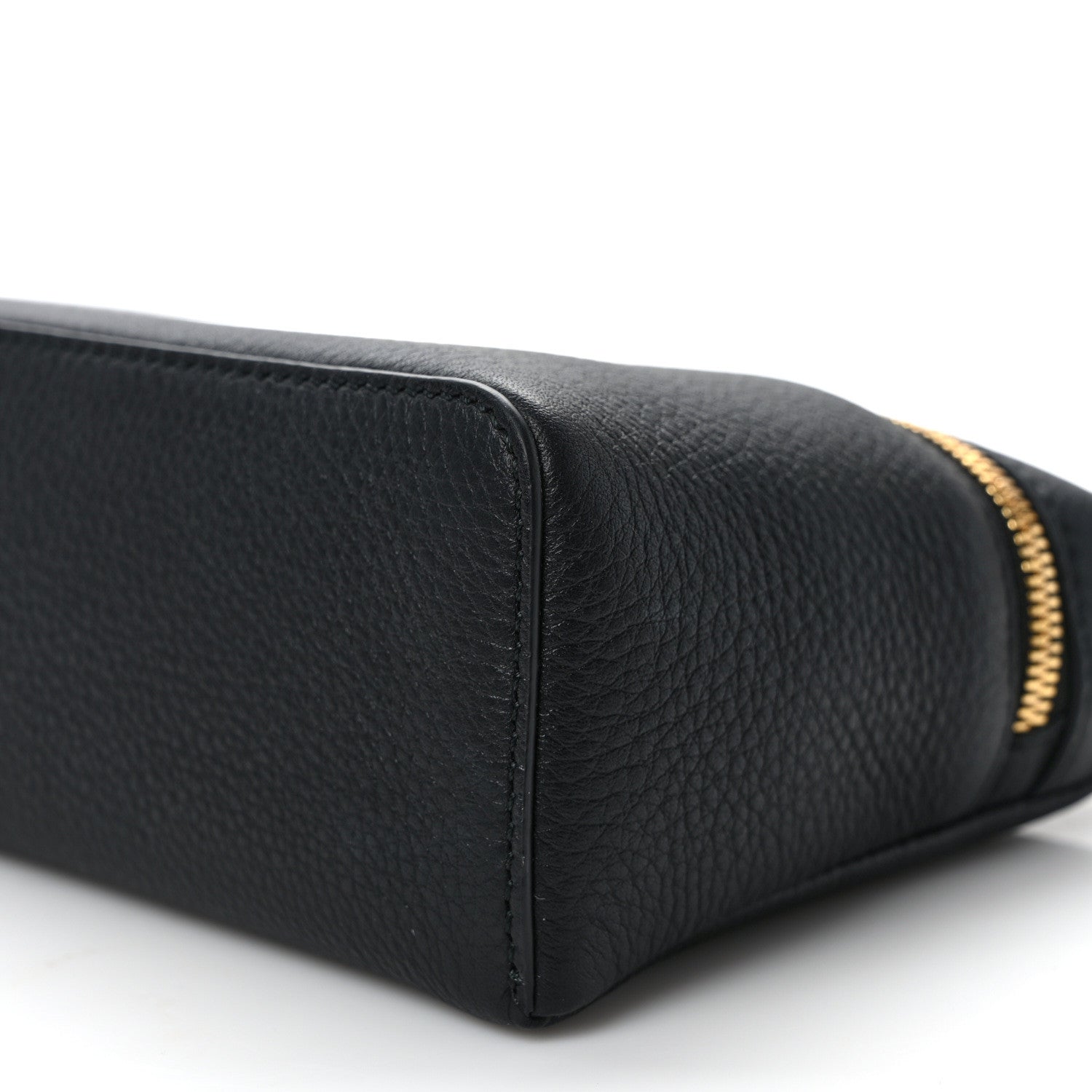 Loro Piana LORO PIANA Grained Calfskin L19 Extra Pocket Pouch Black 8 of 8
