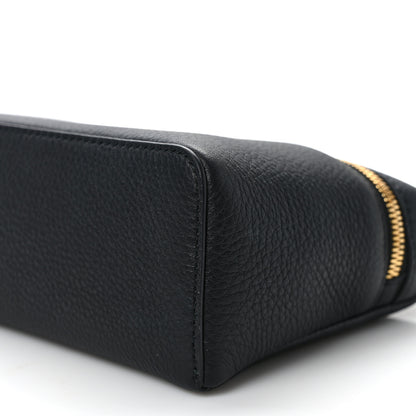 Loro Piana LORO PIANA Grained Calfskin L19 Extra Pocket Pouch Black 8 of 8