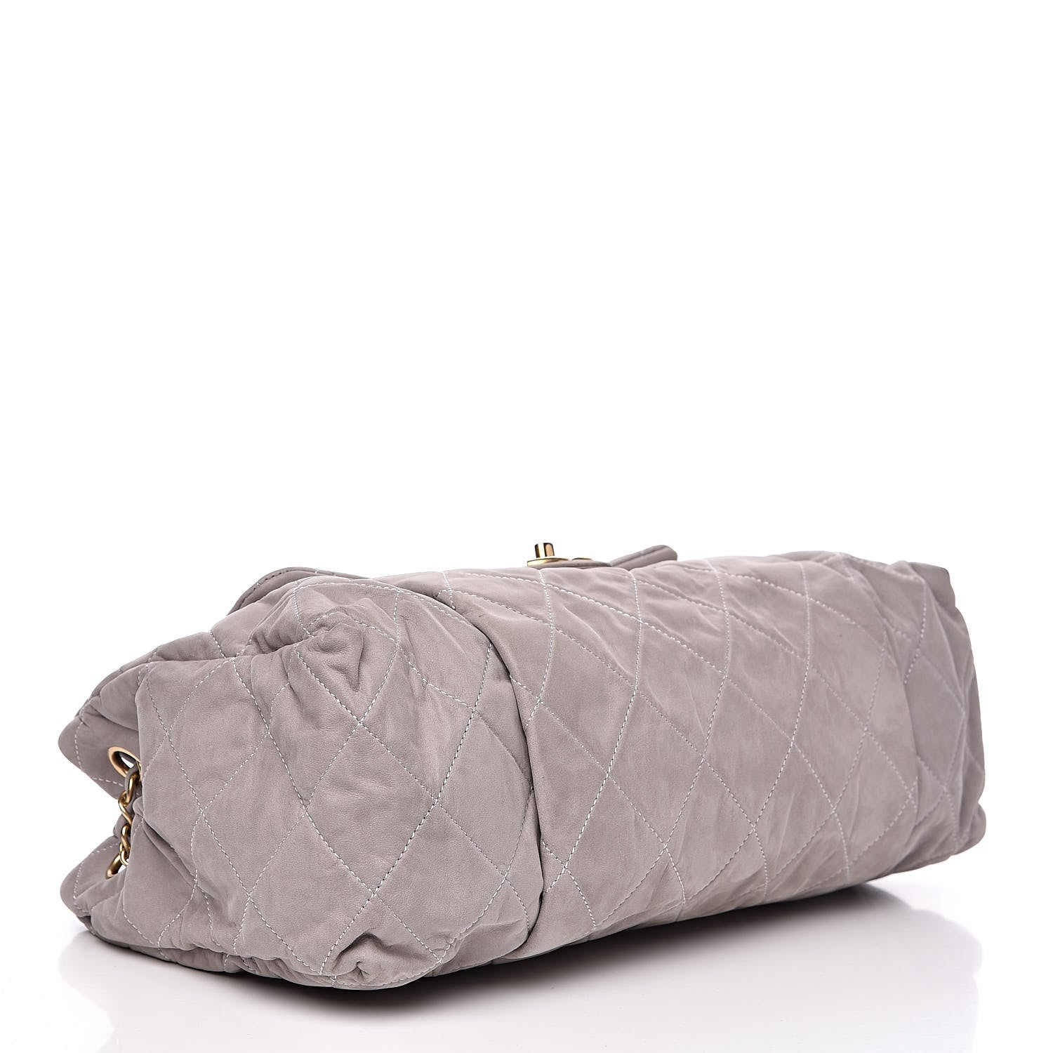 Chanel Iridescent Calfskin Large Chic Quilt Flap Gris 4 of 13
