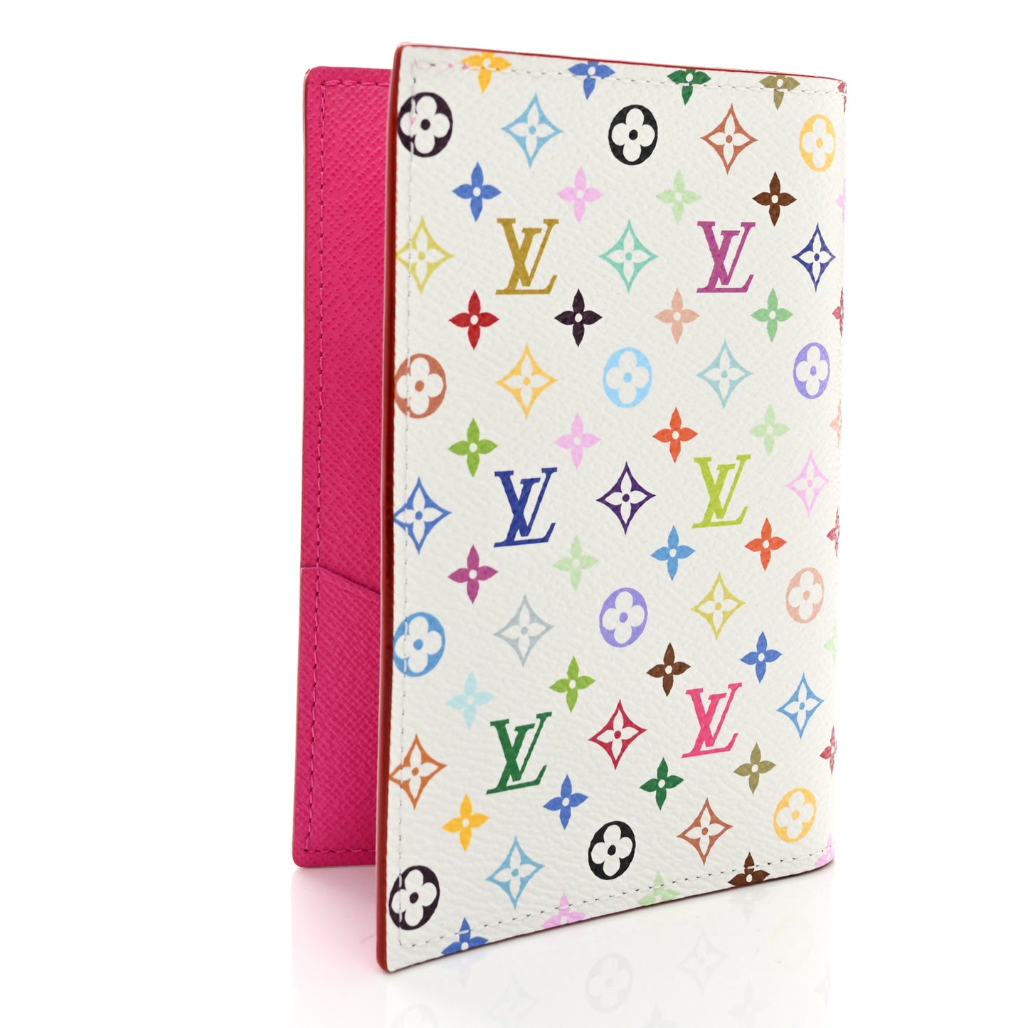 LV X TM Monogram Multicolor Passport Cover White