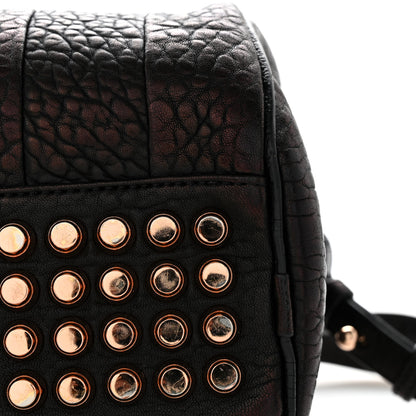 Alexander Wang Pebbled Lambskin Rockie Black Rose Gold Hardware 12 of 14