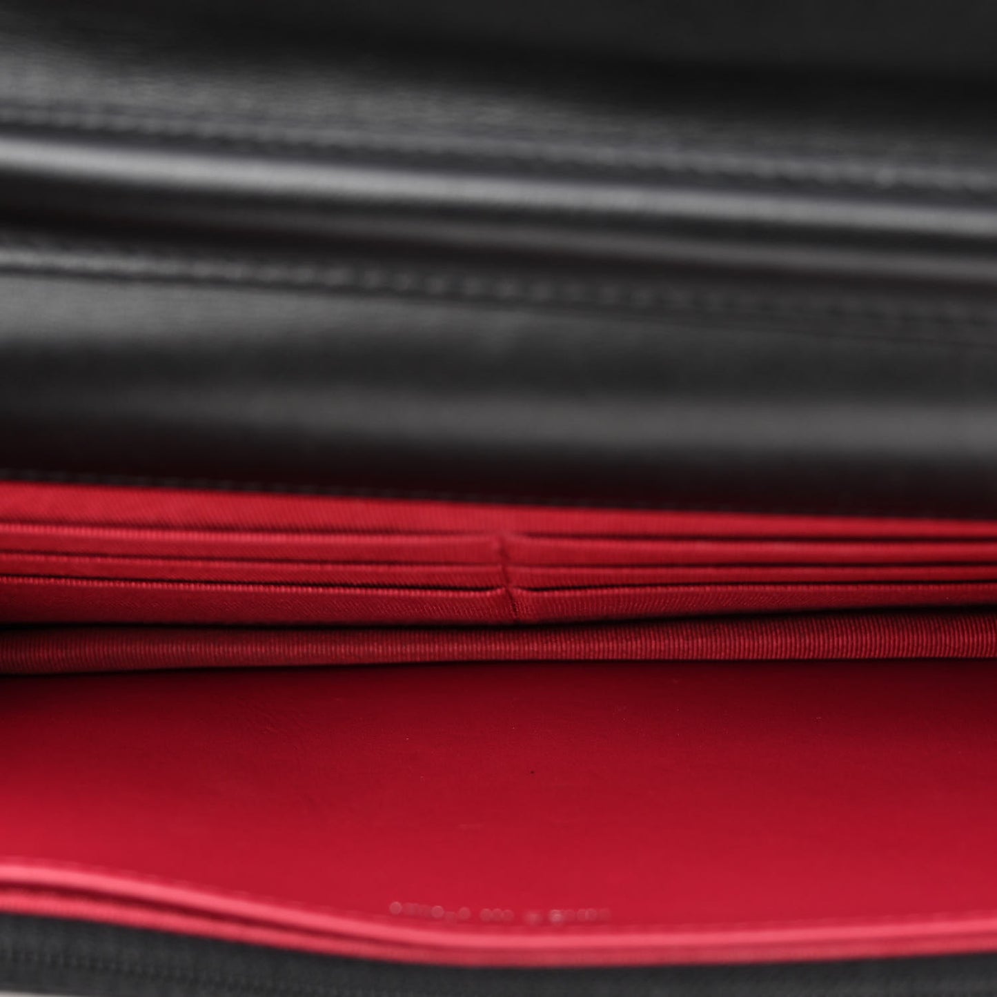 Aged Calfskin Quilted Gabrielle Wallet On Chain WOC Black