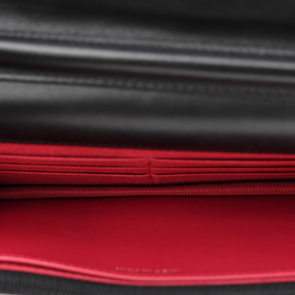 Chanel Aged Calfskin Quilted Gabrielle Wallet On Chain WOC Black 5 of 12