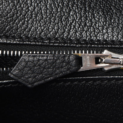 Hermes Taurillon Clemence Birkin 40 Black 10 of 36