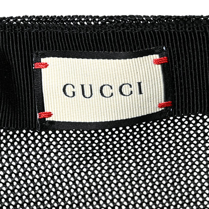 Gucci X SEGA Calfskin GUCCY Stars Baseball Hat XL Black Gold 8 of 9