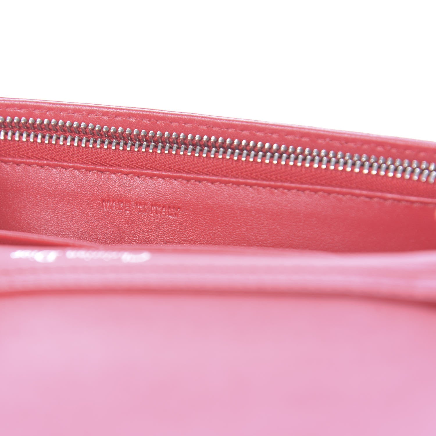 Christian Dior Grained Calfskin Diorama Wallet on Chain Pouch Rouge Vif 7 of 13