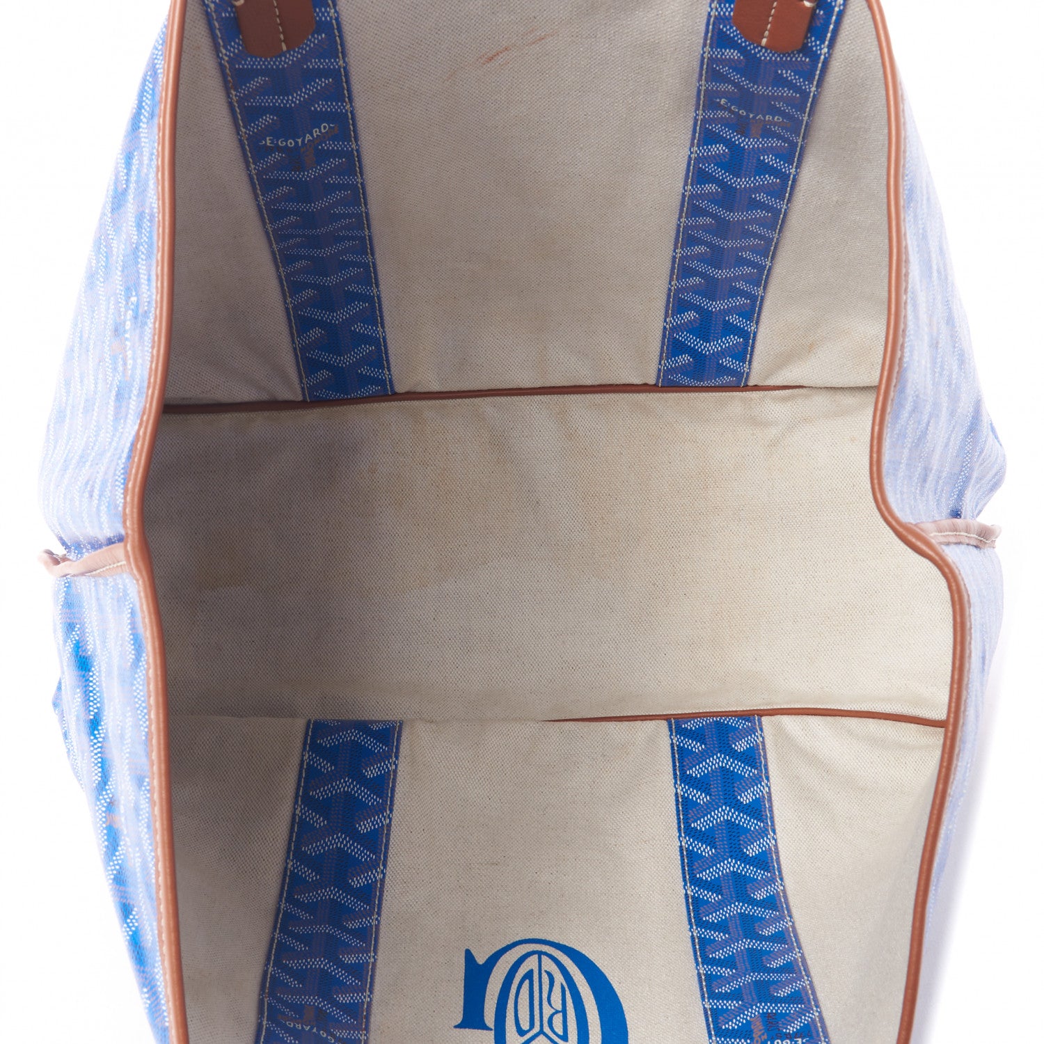 Goyard Goyardine Reversible Pertuis PM Sky Blue 7 of 10