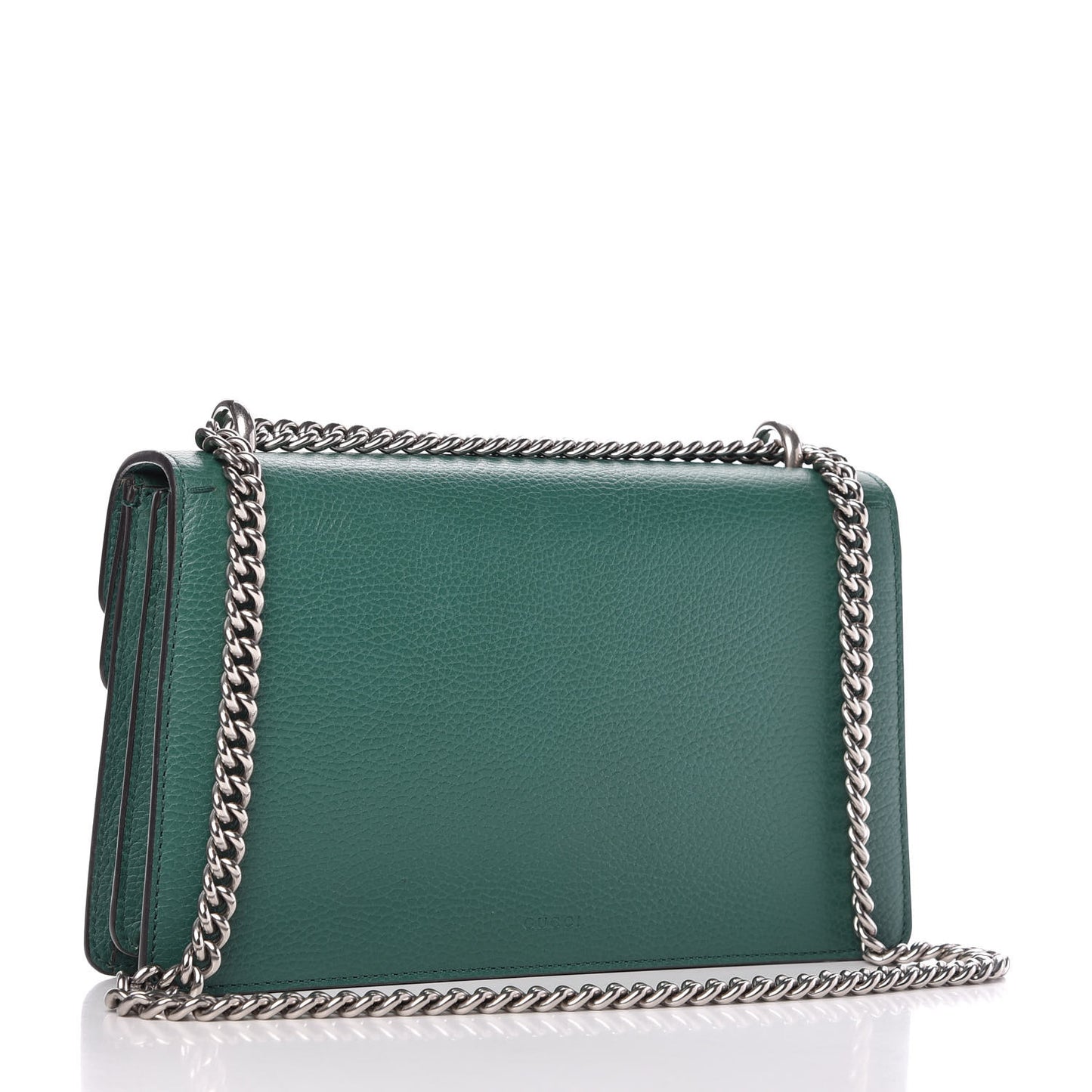 Pebbled Calfskin Small Dionysus Shoulder Bag Emerald