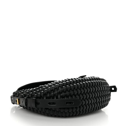Tom Ford Calfskin Woven T-Twist Crossbody Black 4 of 9