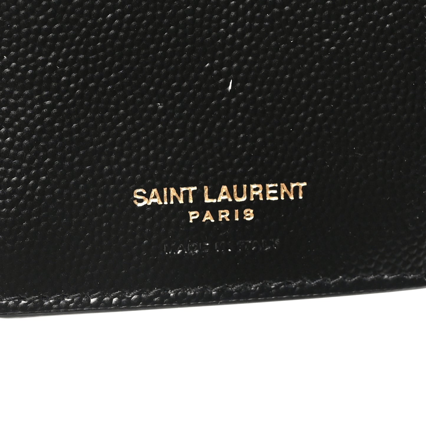 Grain De Poudre Matelasse Chevron Monogram Compact Tri Fold Wallet Black