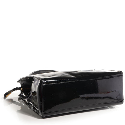 Chanel Patent CC Shoulder Bag Black 4 of 8