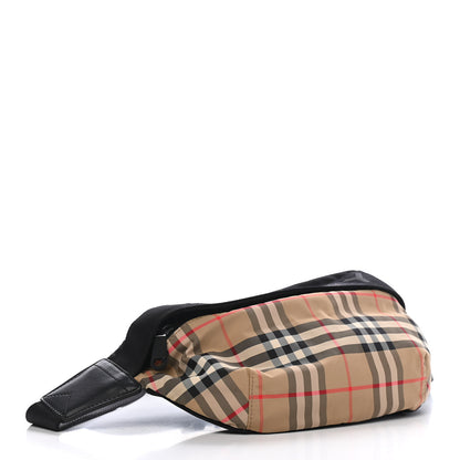 Burberry Nylon Vintage Check Sonny Bum Bag Archive Beige Black 4 of 8