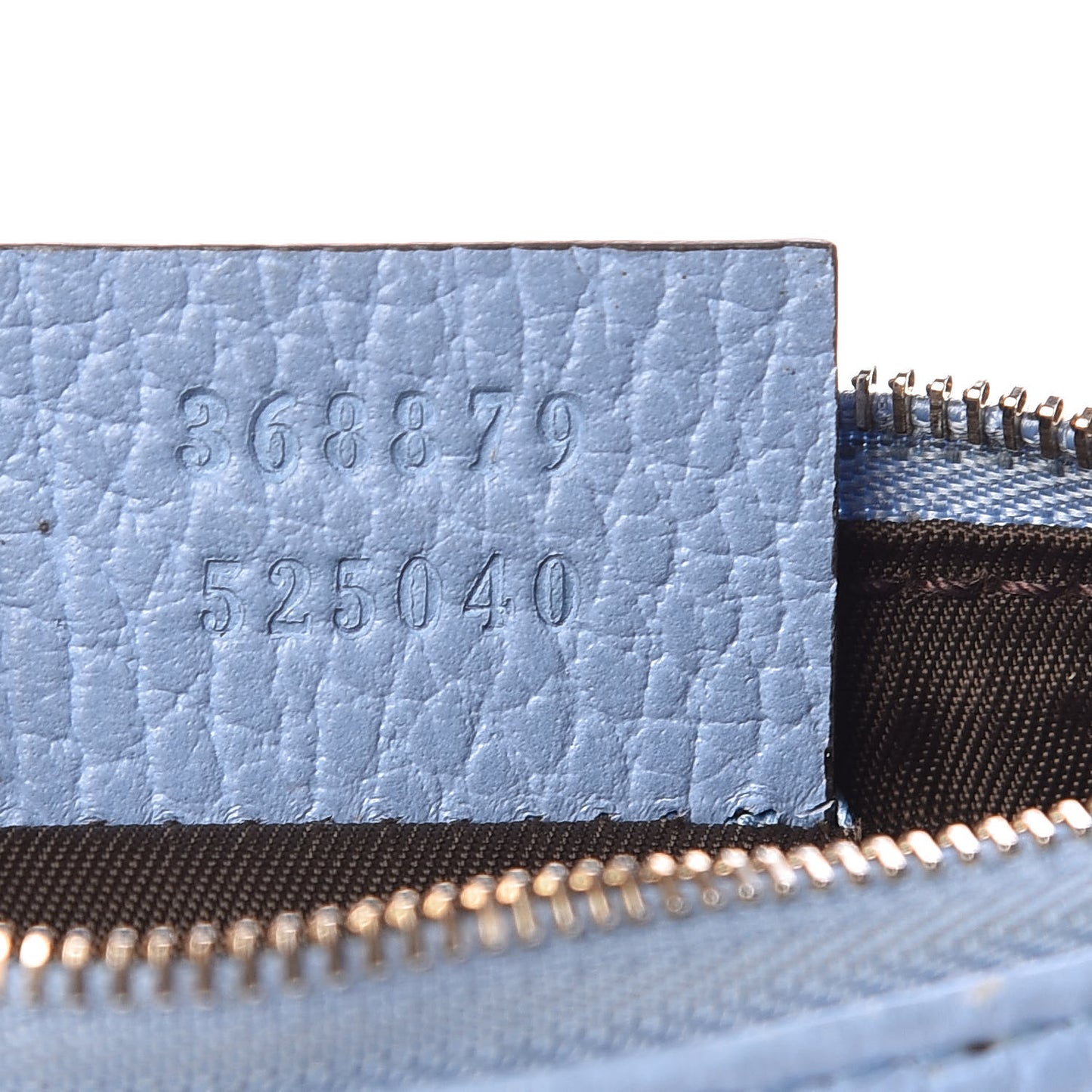 Dollar Calfskin Swing Key Case Mineral Blue