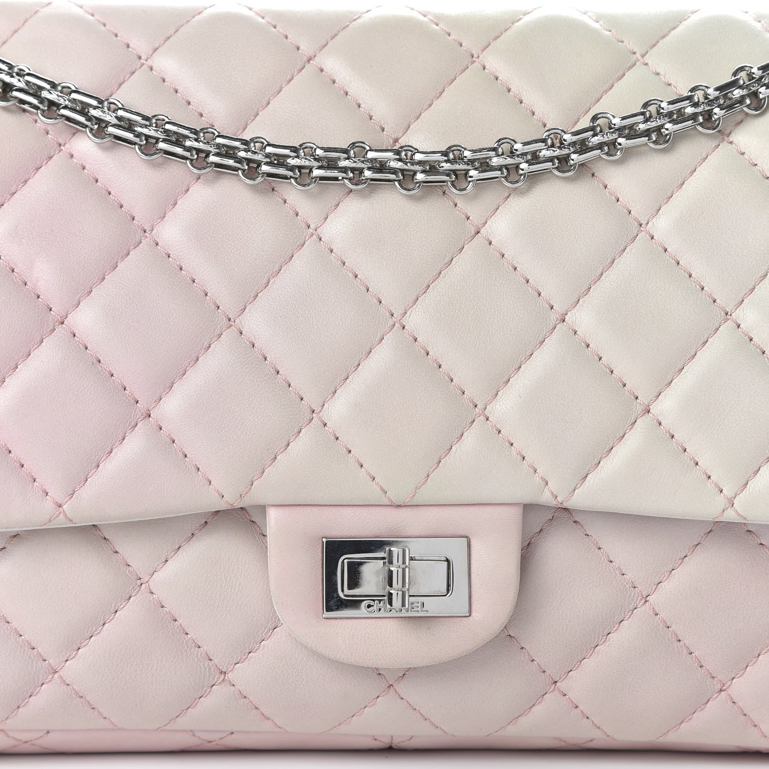 Chanel Lambskin Degrade Quilted 2.55 Reissue 226 Flap Pink 10 of 12