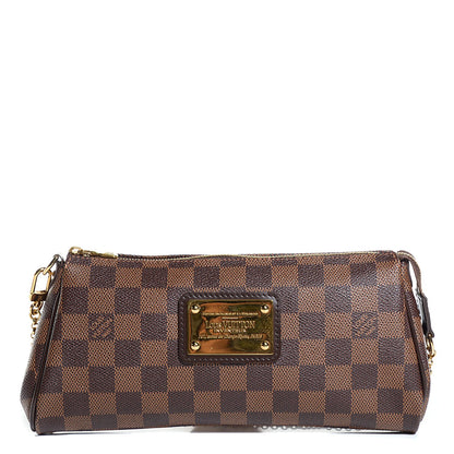 Louis Vuitton Damier Ebene Eva Clutch 1 of 8