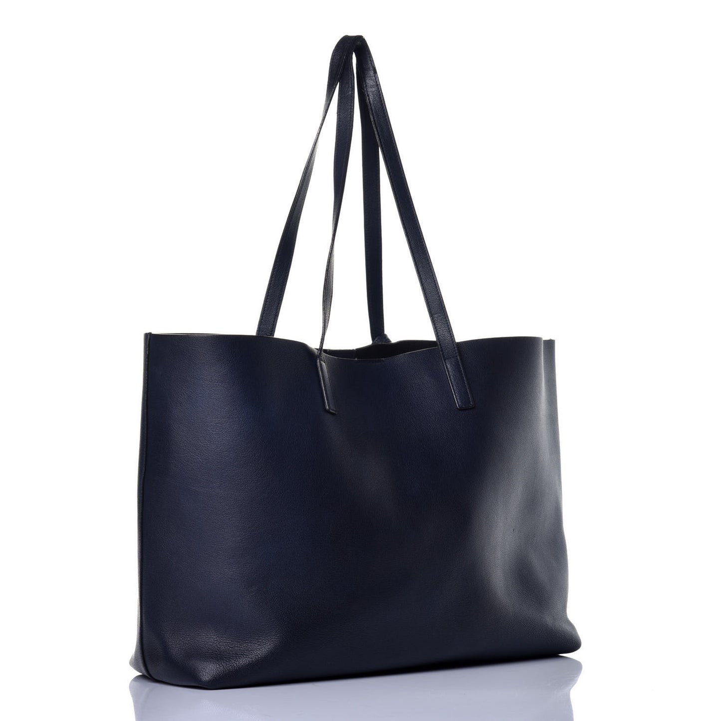 Calfskin Large Shopping Tote Saphir