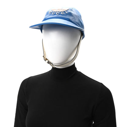 Gucci X ADIDAS Lambskin Trefoil Stefanos Baseball Hat L Blue 2 of 10