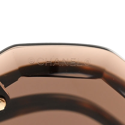 Chanel Metal Spring Round Sunglasses 4220 Gold Brown 7 of 8