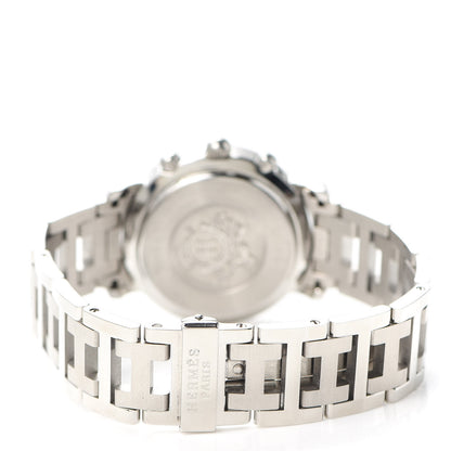 Hermes Stainless Steel 31mm Clipper Chronograph Quartz Watch 3 of 5