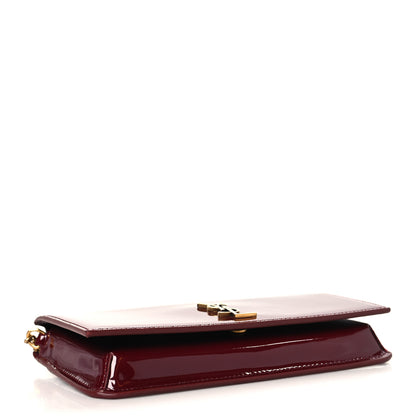 Saint Laurent Patent Monogram Phone Holder Crossbody Chataigne 4 of 9