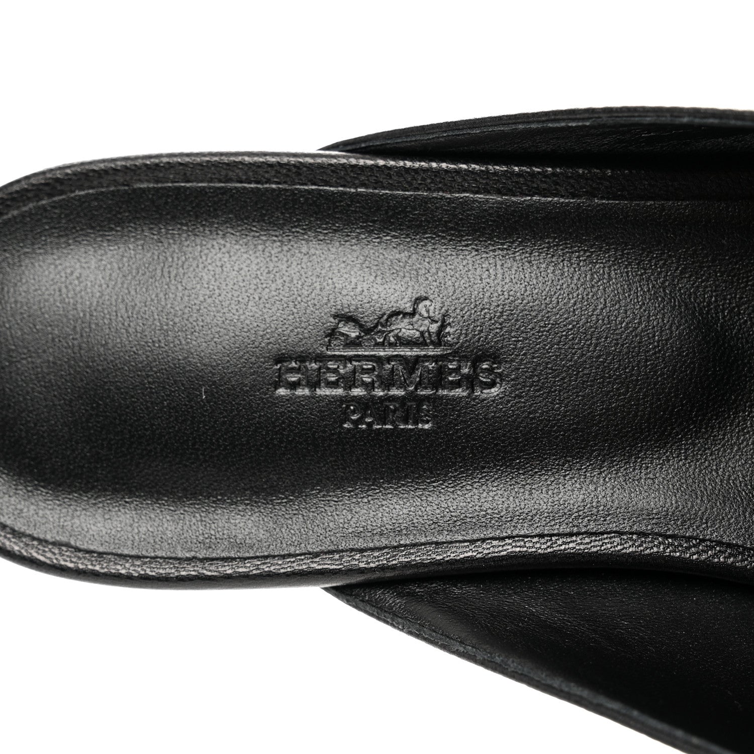 Hermes Goatskin Oz Mules 40 Black 7 of 9
