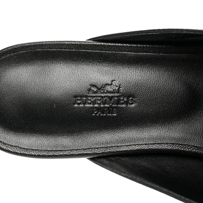 Hermes Goatskin Oz Mules 40 Black 7 of 9