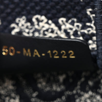 Christian Dior Canvas Toile de Jouy Reverse Embroidered Mini Book Tote Phone Bag Blue 6 of 9
