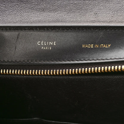 Celine Bullhide Calfskin Nubuck Medium Tri-Color Trapeze Taupe 6 of 10