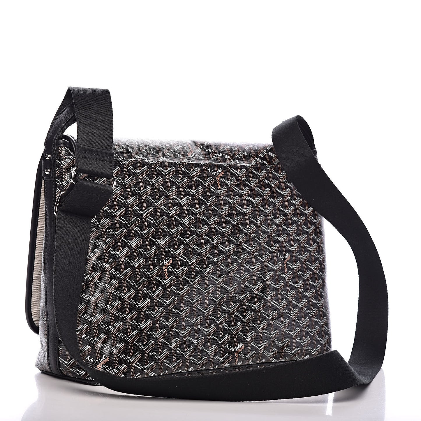 Goyardine Capetien Messenger Bag Black