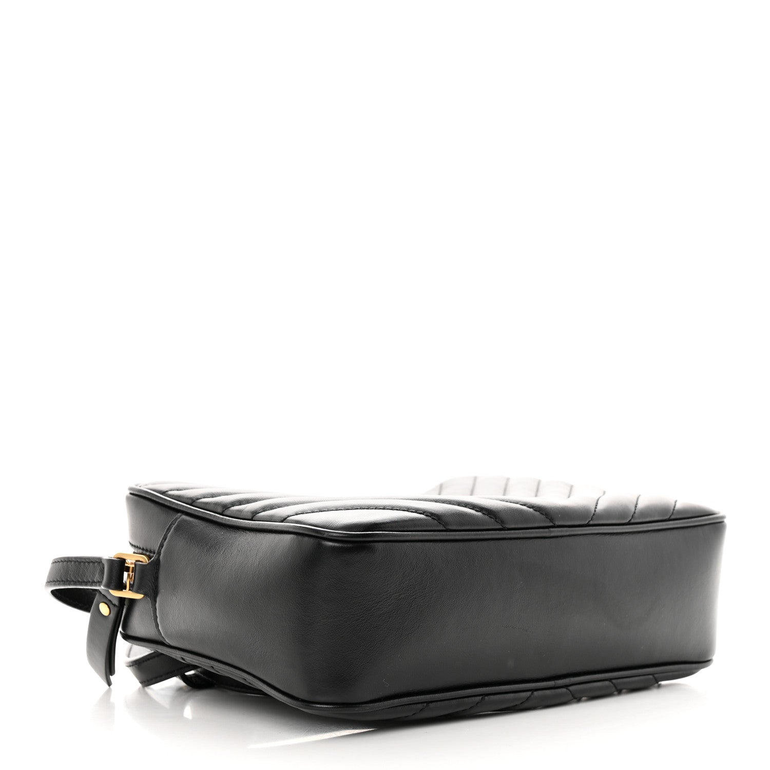 Saint Laurent Calfskin Matelasse Monogram Lou Camera Bag Black 4 of 14
