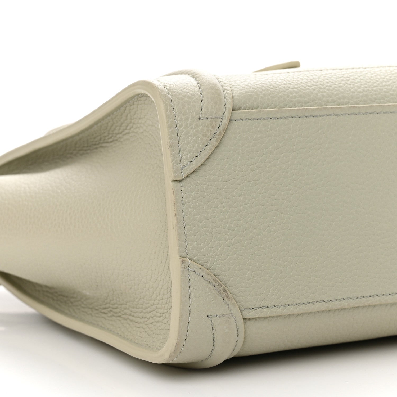 Celine Drummed Calfskin Nano Luggage Vert D'eau 10 of 11