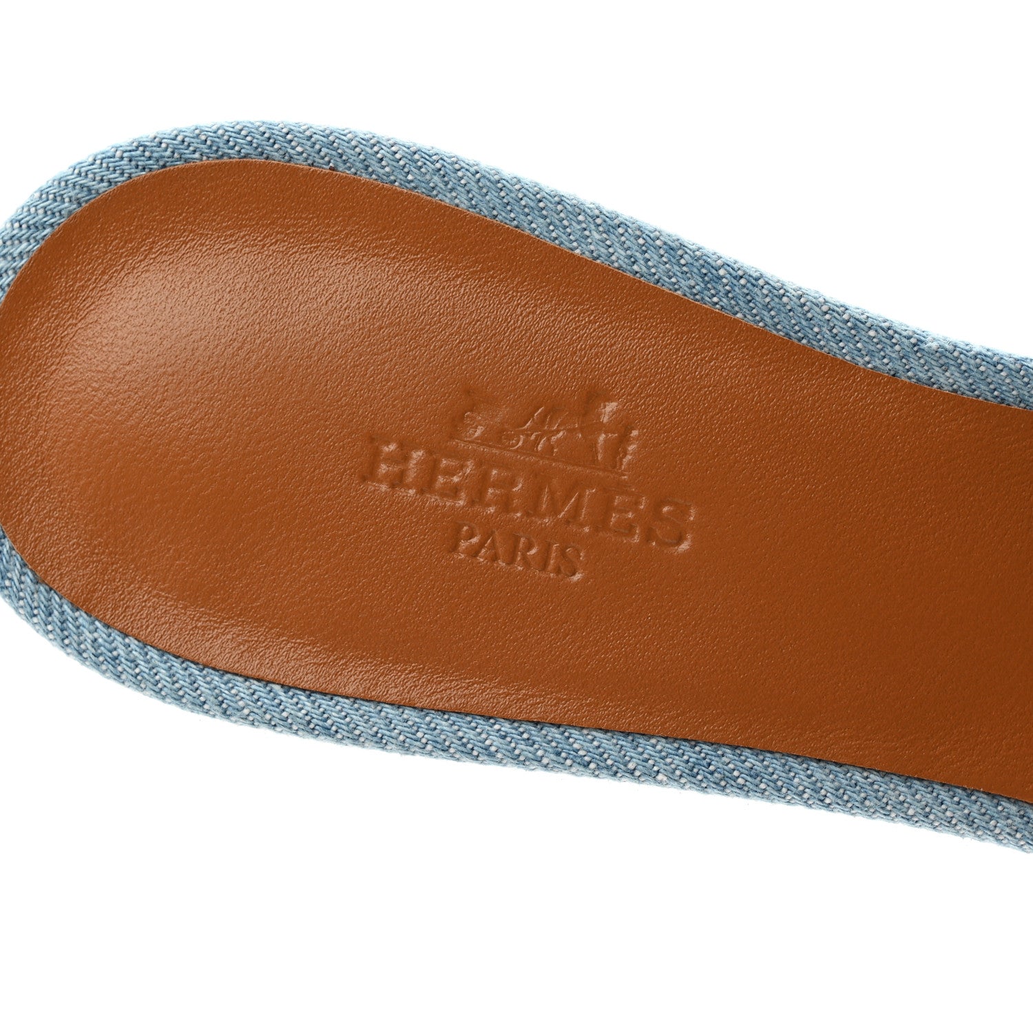 Hermes Denim Oasis Sandals 37 Bleu Clair 7 of 8
