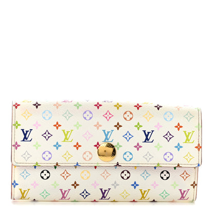 Louis Vuitton Monogram Multicolor Sarah Wallet White 1 of 10